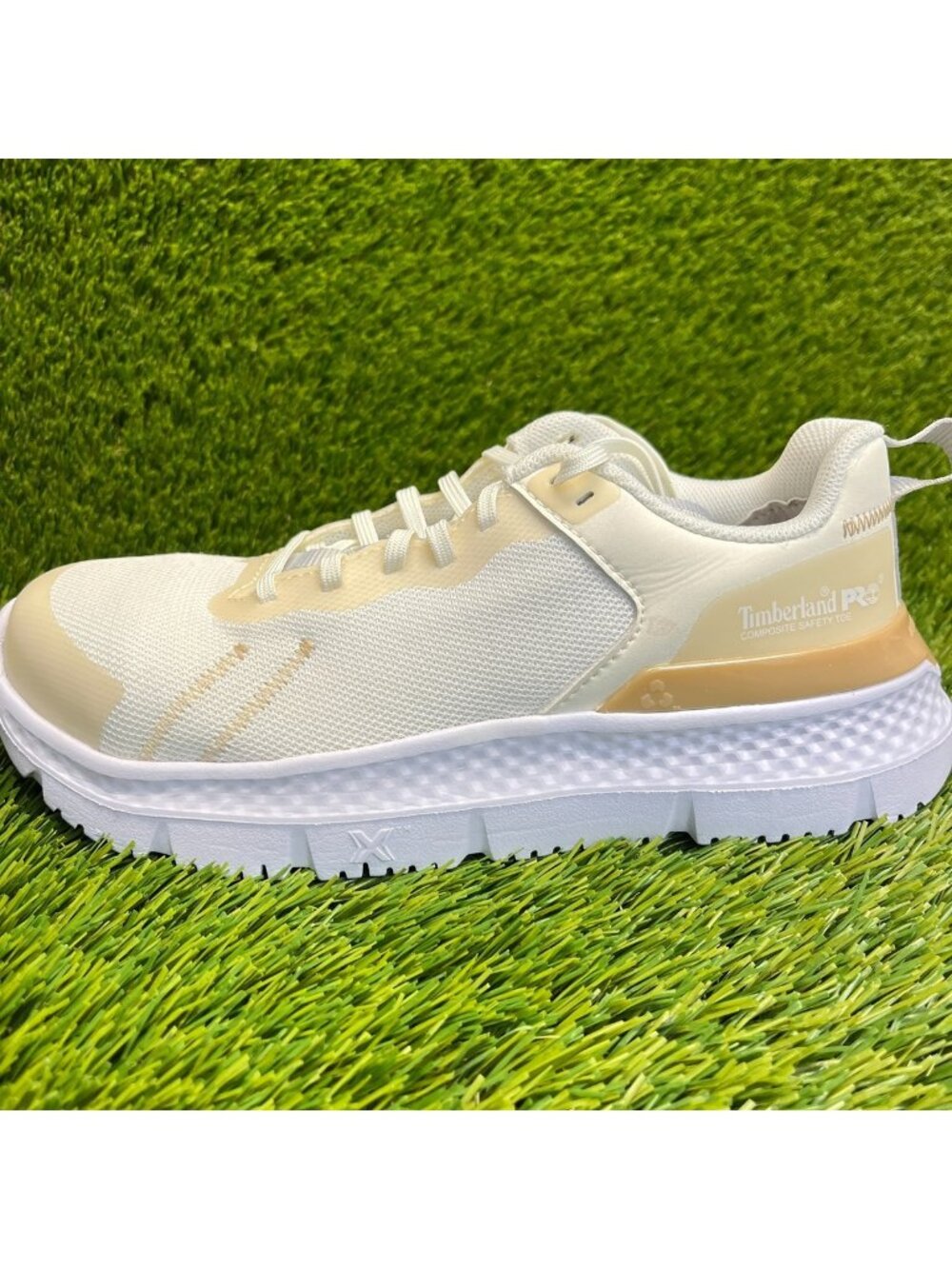 Timberland PRO Setra Womens Size 6 Beige White Composite‎ Toe Safety Work Shoes